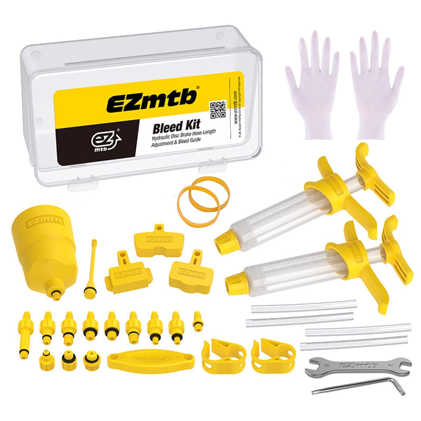 PETCHOR Brake Bleed Kit, Mountain Bike Oil Mineral Brake Change Kit, Hydraulic Disc Brake Bleed Kit Tool, for Shimano TEKTRO MAGURA SRAM MTB Mountain Bike Brake Repair Tools