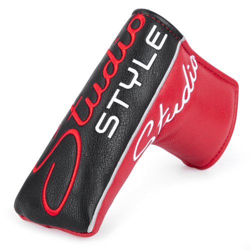 Golf Putter Covers Premium Embroidery Blade Putter Cover Studio Style Blade Putter Headcover Leahter Golf Club Covers with Strong Magnetic Closure for Most Brand