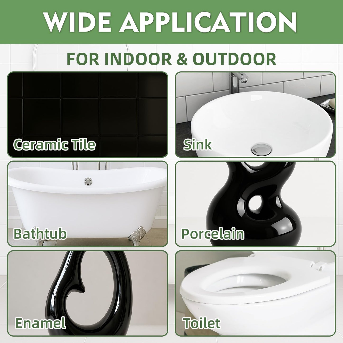 AstraVox White Tub and Tile Paint, 1.5 Oz Bathtub Touch Up Paint Pen for Countertops, Porcelain, Sink, Ceramic Tile, Strong Adhesion & Waterproof & Quick Dry, for Repairing Scratches, Spots and Chips