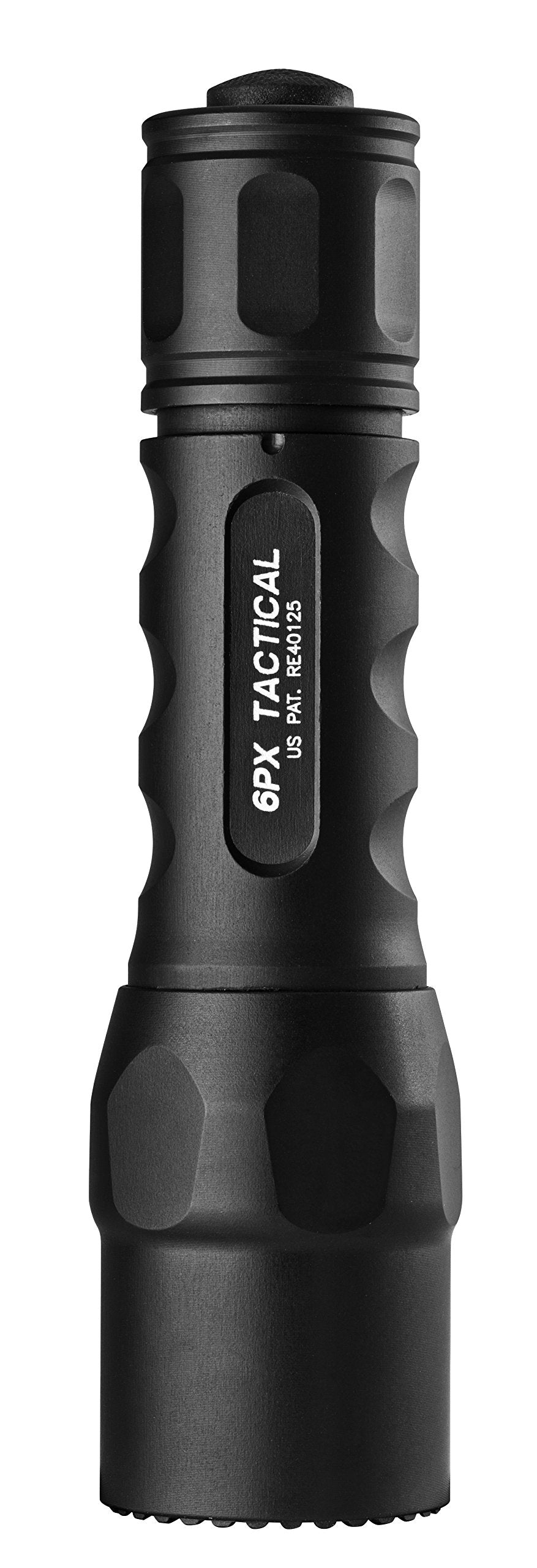 SureFire 6PX Tactical Single-Output LED Flashlight with anodizded aluminum body, Black
