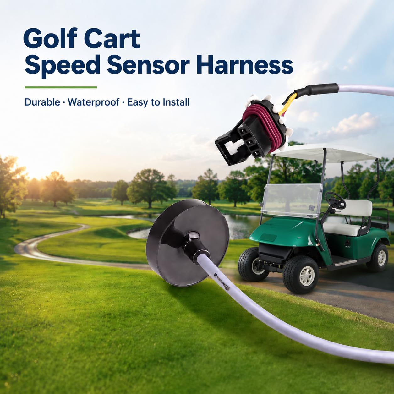 10L0L Golf Cart Speed Sensor Harness for EZGO TXT 48-Volt Models - Replacement with OEM# 620422