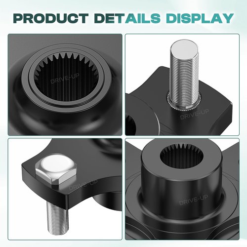 Drive-up 2 Pack EZGO RXV Rear Wheel Hub Flange Plates, Golf Cart Rear Axle Hub Flange Plate for EZGO RXV Electric 2008-Up Golf Carts, OEM 604112 615604