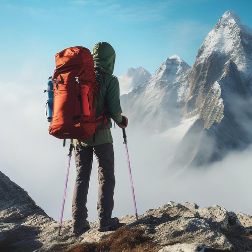 COVACURE Hiking Poles - Aluminum Alloy 7075 Trekking Poles Collapsible with Telescopic,Lightweight & Foldable Collapsible Hiking Gear for Climbing, Hiking, Men and Women (Purple Short (100-120cm)