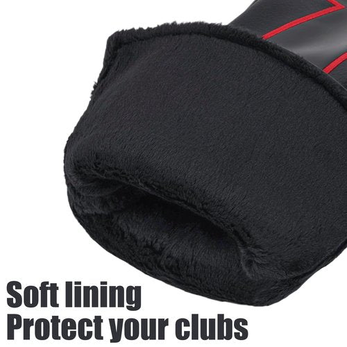 Craftsman Golf Synthetic Leather Soft Golf Club Driver Headcover Cover with Large Leather 1