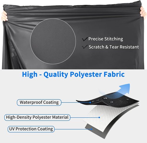 Bike Cover Waterproof - High-Density Tapered Design for Mountain & Road Bikes | 82.7"x43.3" UV Protector