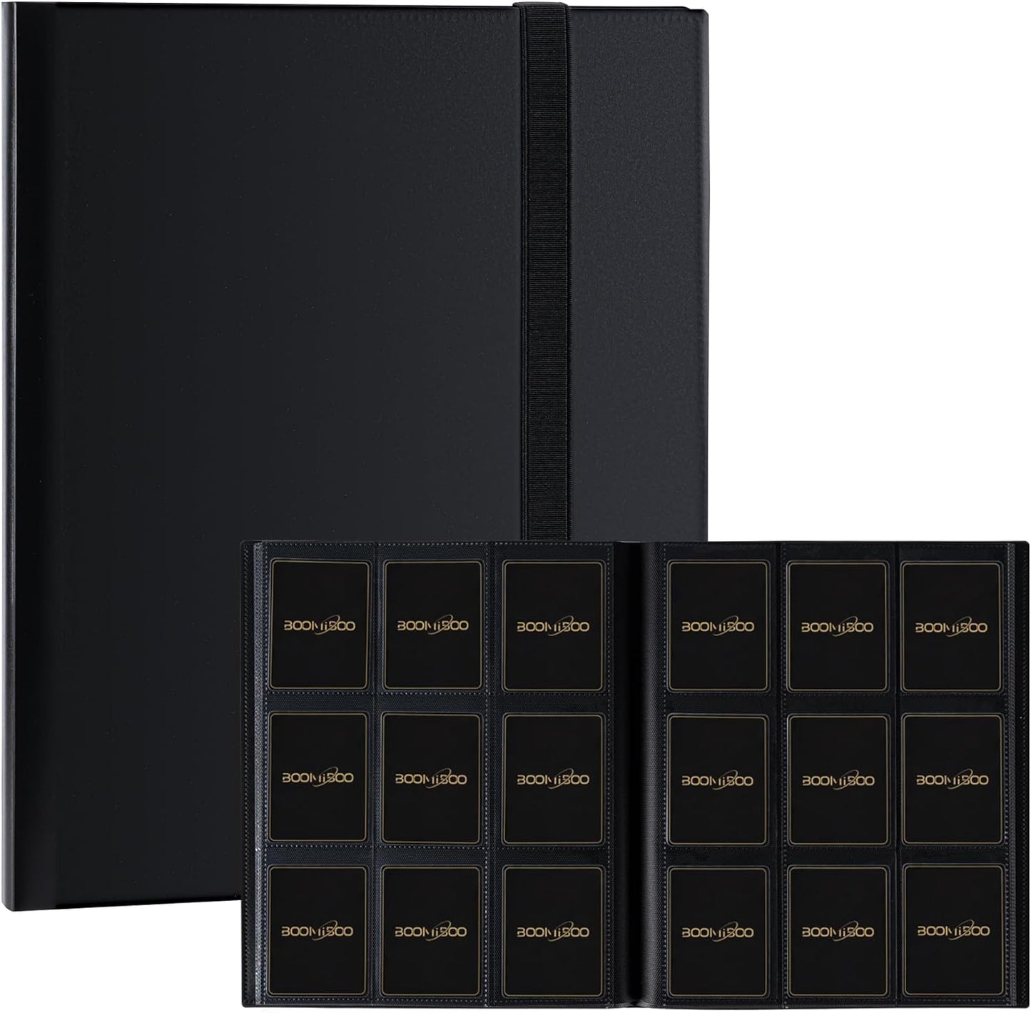 Skiennix Card Binder - 9 Pocket Storage Album for Yu-Gi-Oh, MTG & TCG Cards | Durable Black Design