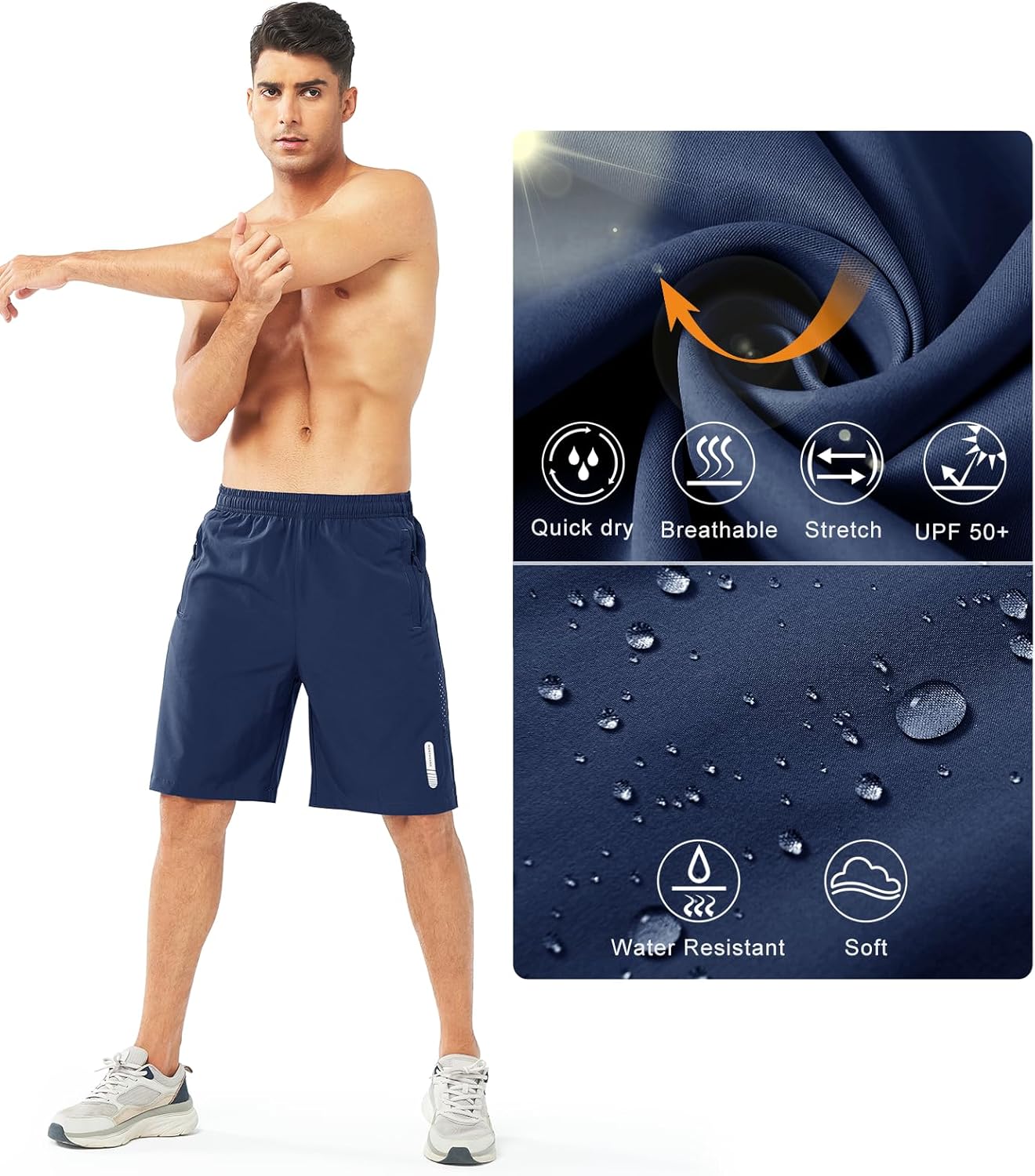 NORTHYARD Men's Athletic Running Shorts - Quick Dry Lightweight Gym Shorts | 5"/7"/9" Sizes