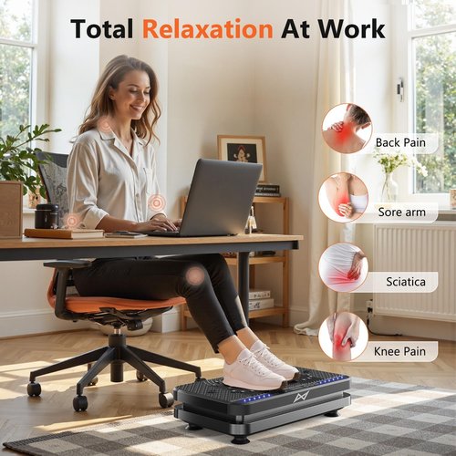 AXV Vibration Plate - Full Body Shaker Exercise Machine for Weight Loss | Vibrating Fitness Platform