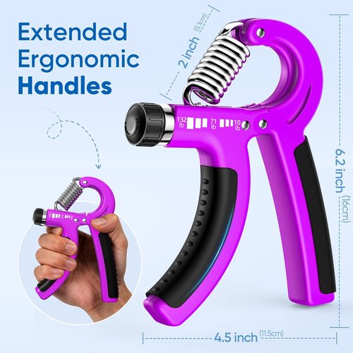 FitBeast Grip Strength Trainer - Adjustable Hand Grip Strengthener for Rehabilitation | 10-132 lbs Resistance