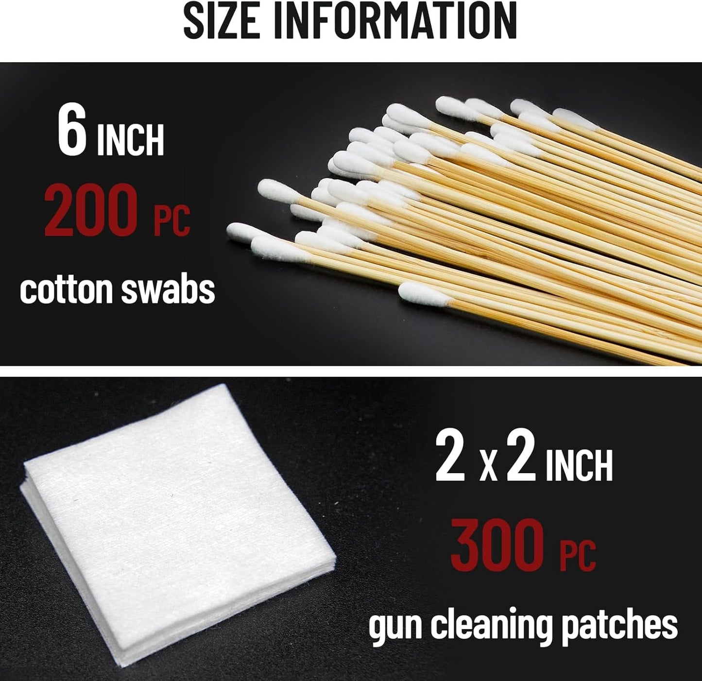 Skiennix Gun Cleaning Supplies - 500PCS Kit with 1000PCS Gun Patches for Effective Maintenance