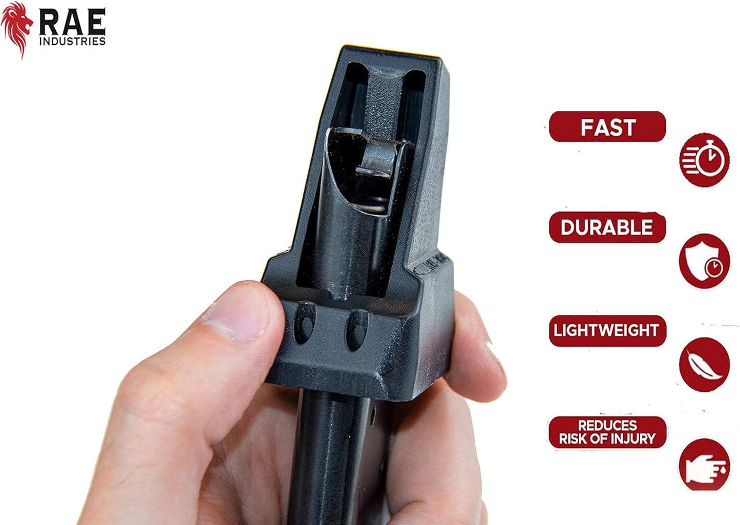 RAEIND Universal Magazine Speedloaders - Compatible with 32 Auto, 9mm, .357 SIG & More - USA Made