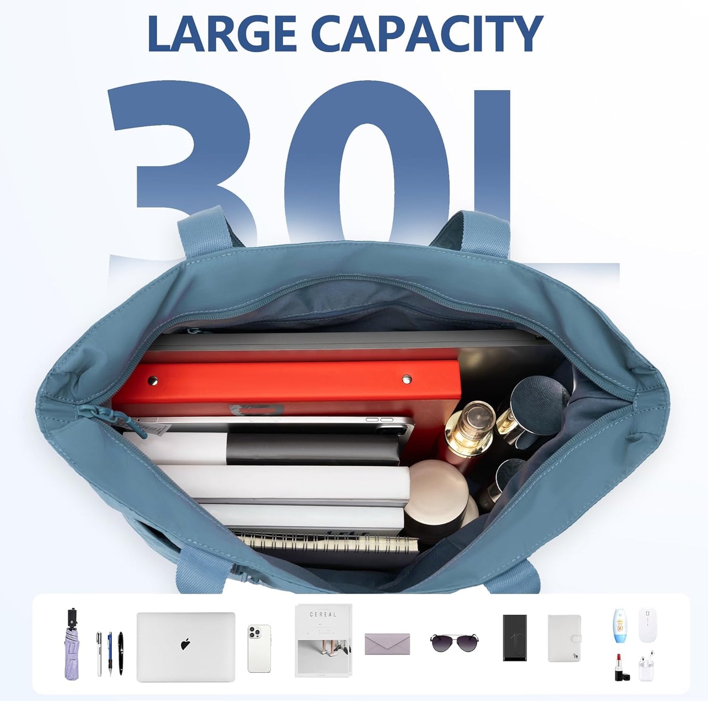 Skiennix Tote Bag for Women - Large Handbag with Laptop Compartment | Ideal for Travel & Work