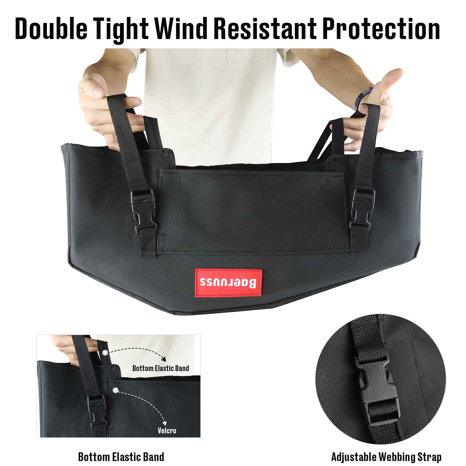 Winch Cover,Heavy Duty UV-resistant Waterproof Winch Protective Cover for Electric Winches 8000-12000 lbs up to 13500 lbs,Indoor/Outdoor Winch Accessories