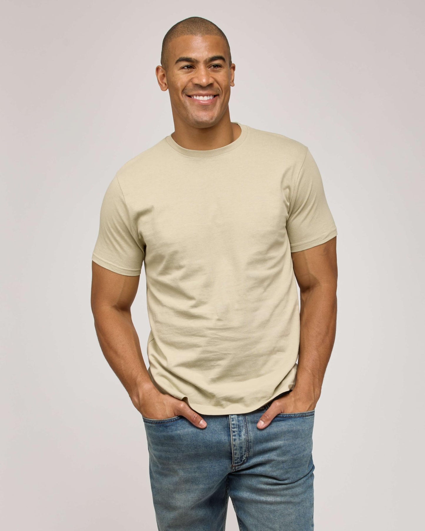 Real Essentials 5 Pack: Men’s Cotton Casual T-Shirts Plain Jersey Shirts Fashion Tees (Big & Tall Available)