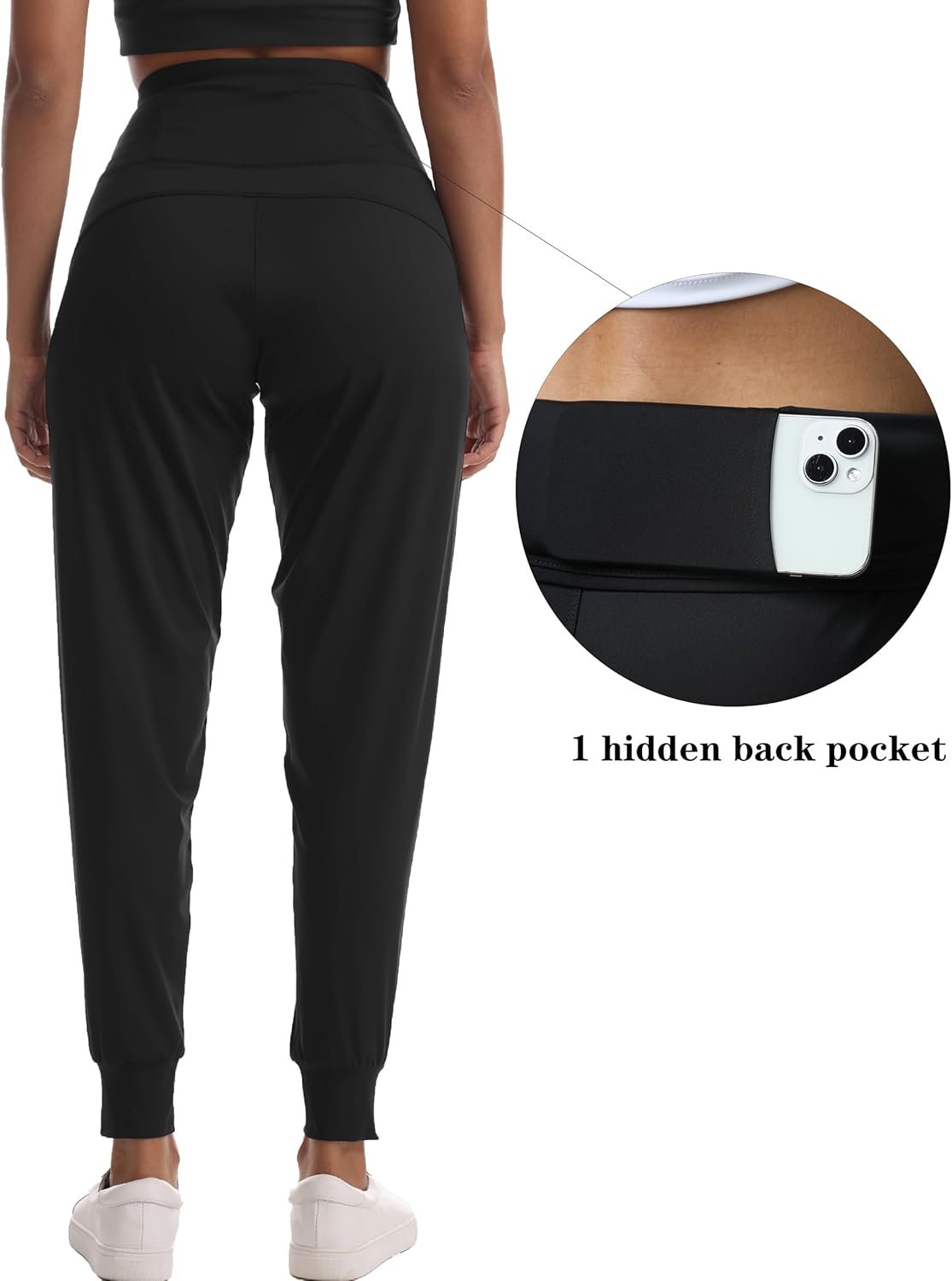 Skiennix Women's Joggers - Lightweight High Waisted Athletic Pants with Pockets for Yoga & Gym