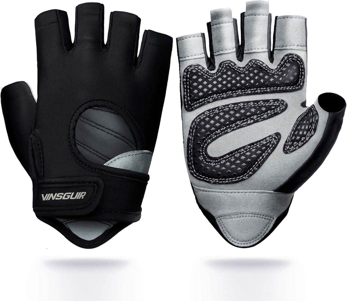 VINSGUIR Workout Gloves - Lightweight Weightlifting Gloves with Excellent Grip for Men & Women | Ideal for Gym, Cycling, and Fitness