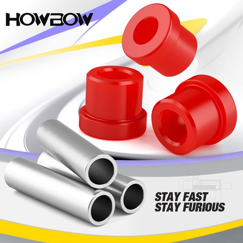 Ezgo RXV Rear Bushing Kit, Golf Cart Rear Leaf Spring and Shackles Polyurethane Bushings and Sleeves for 2008-Up EZGO RXV Electric and Gas, GolfCart Suspension Replace Parts 620160 624030 620161