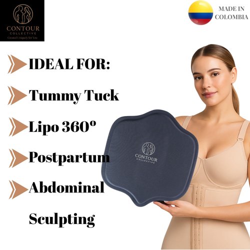 Contour Collective Ab Board Post Surgery – Premium Abdominal Compression Lipo Foam Board for Tummy Tuck & Liposuction Recovery BBL