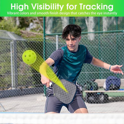 Avesfer 6/20/40 PCS Mini Pickleballs (Diameter 42mm) Soft Eva Anti-Crack Hollow Quiet Training Pickle Balls Great for Pickleball Drills Green (20)