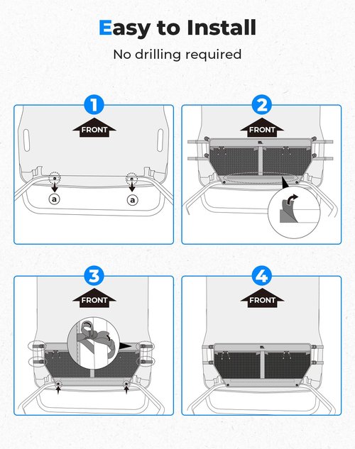 KEMIMOTO Golf Cart Overhead Storage Bag Compatible with 2 Passenger OEM EZGO TXT 1993-2013, 1680D Ceiling Mesh Bag Organizer, No Drilling Required, Black