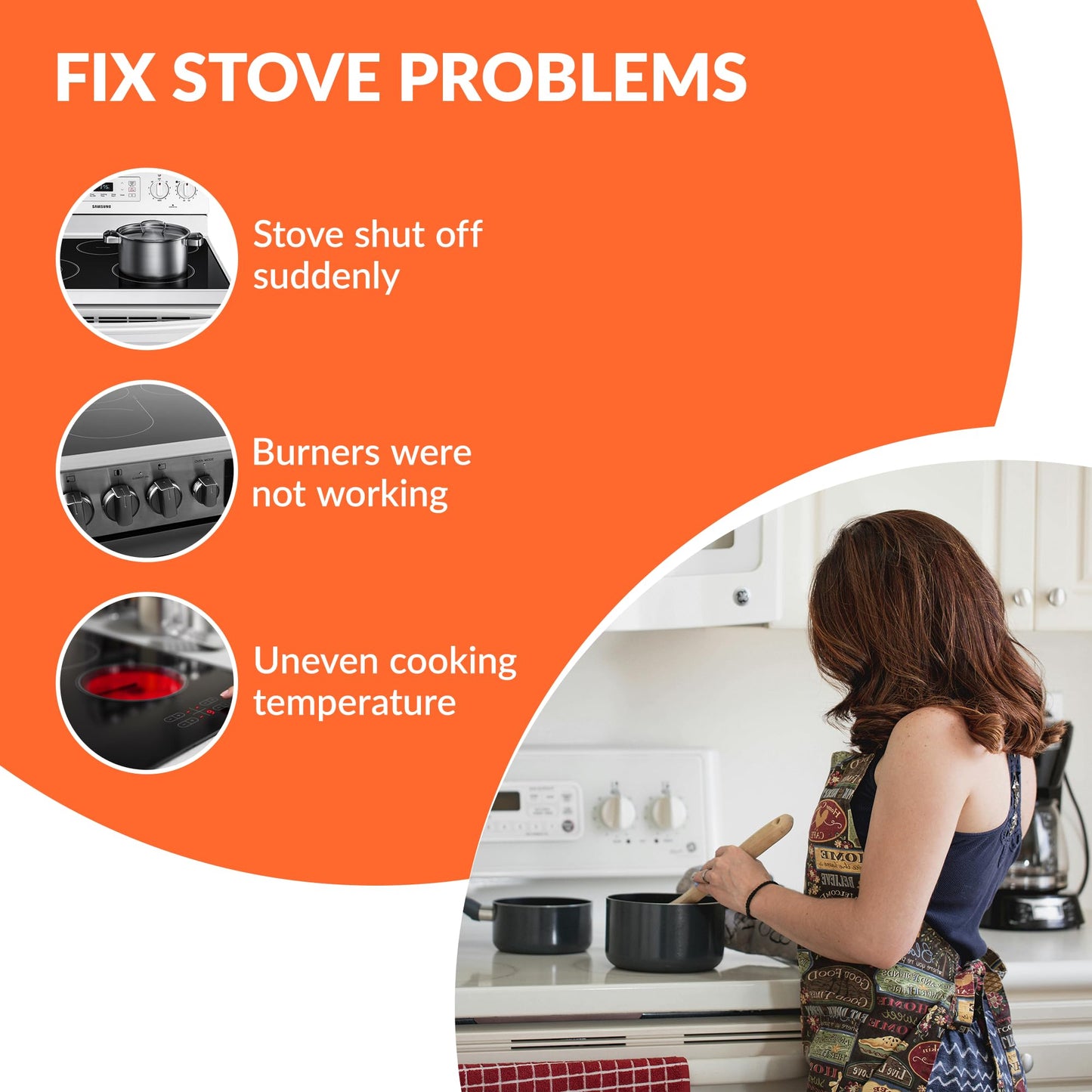 316291200 WB30T10146 12" Haliant Radiant Surface Element by puxyblue for G-E Electric Range Replaces WB30T10134 1556233 AP4484423 PS2370249 EAP2370249-2 Years Warranty