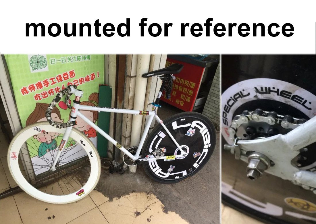 L-faster 16T 25T 28T 32T Bicycle Fixed Sprocket for Brake Disc Mount Big Chain Wheel for Fixed Gear Bike 28 Tooth Sprocket for #410 Bicycle Chain(16T)