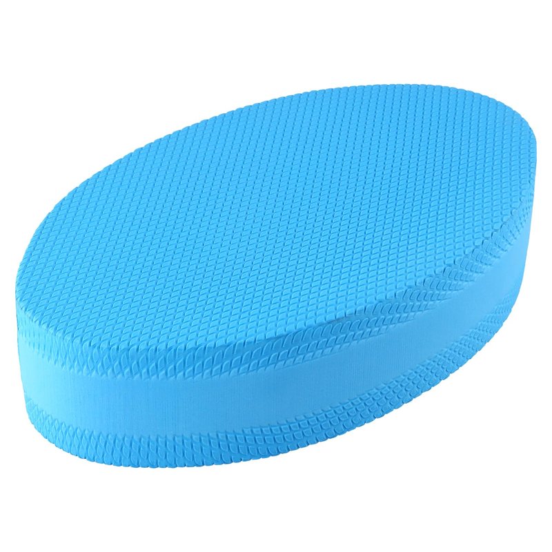 QWORK Stability Trainer Pad - Blue Foam Balance Exercise Cushion for Yoga, Pilates and Fitness - Improves Balance & Ankle Strength