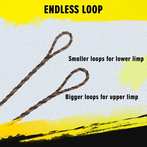 LWANO D97 Flemish Twist Bow String - Handmade Fast Flight 16 Strands Replacement for 54-70in Longbow & Recurve Bow