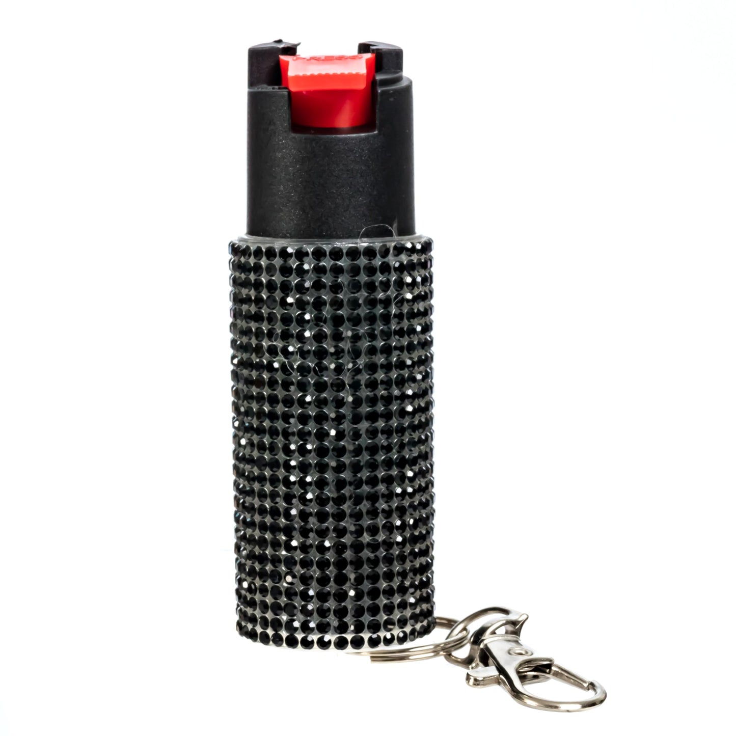 Burn Pepper Spray for Self Defense - 0.67oz Stylish Compact Pepper Spray for Women with Keychain, Maximum Strength, Police Grade with UV Dye for Personal Safety, Joggers & Home Defense, Black 3 Pack