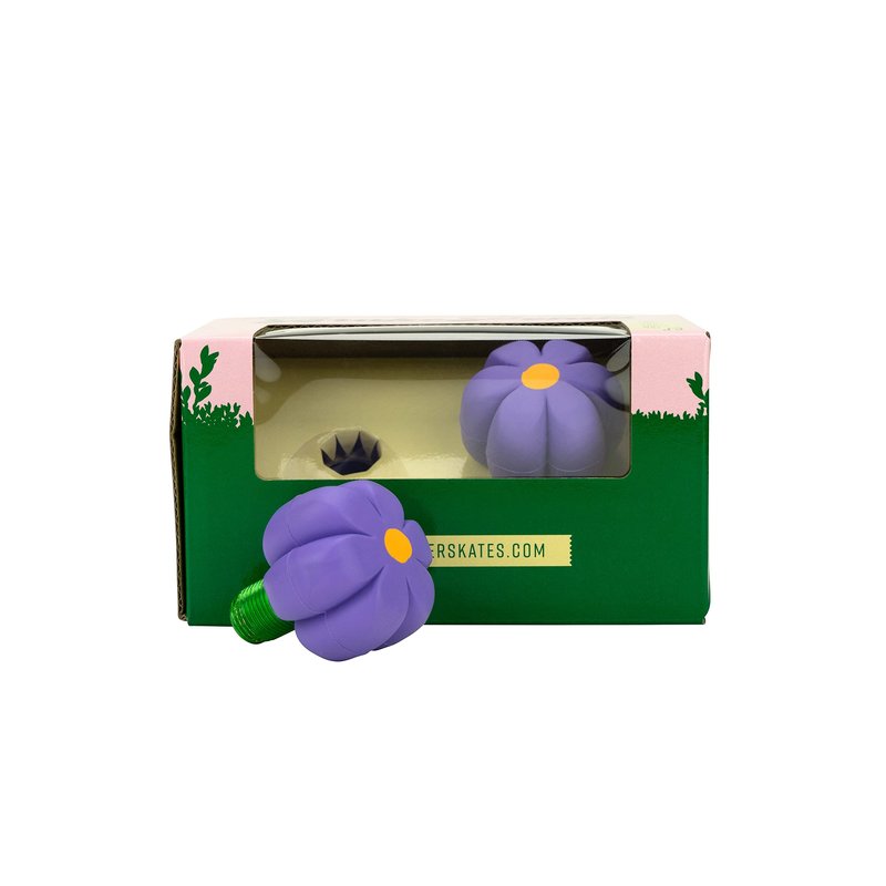 Moxi Brake Petals - Rubber Roller Skate Toe Stoppers - Pair | Violet Forget Me Not