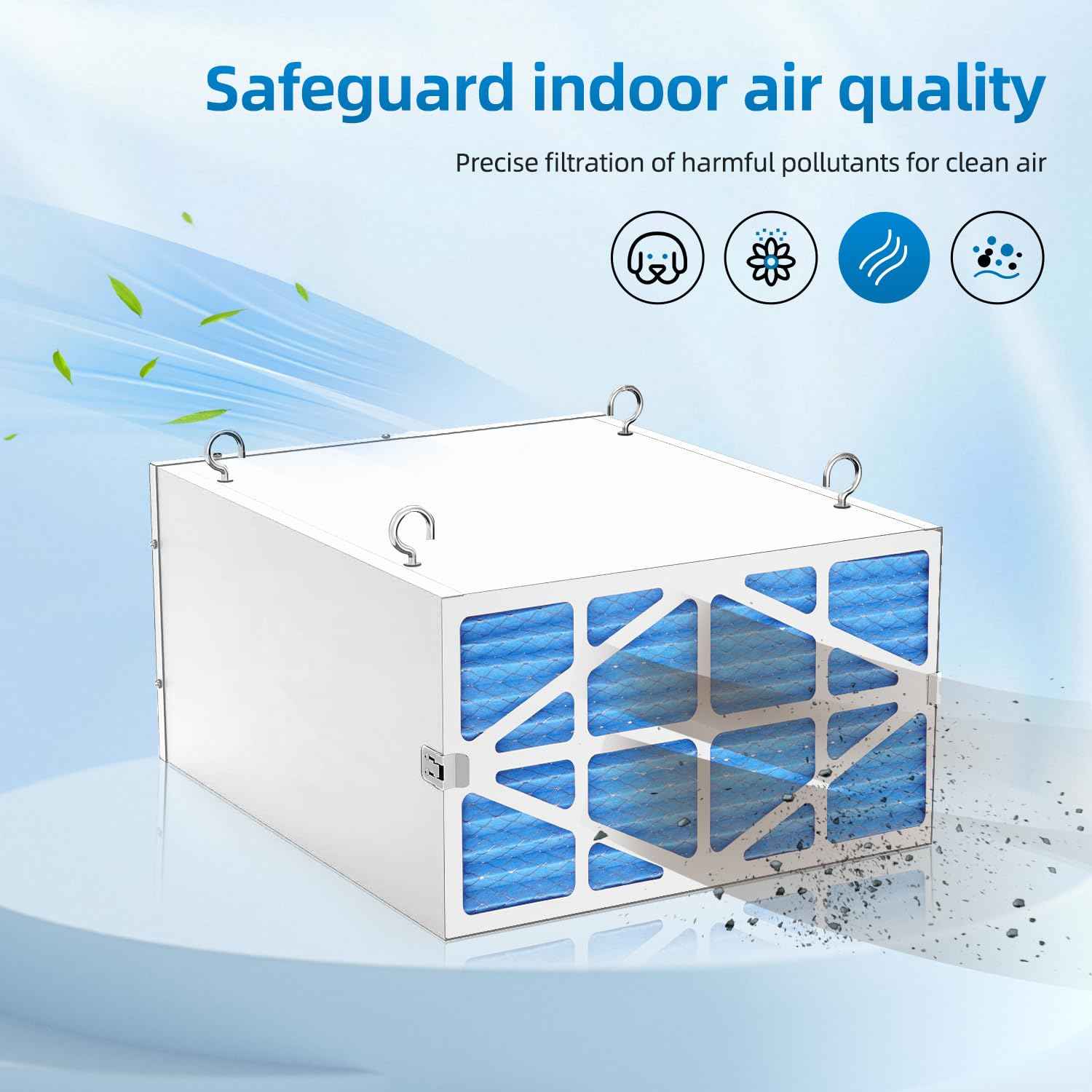 708731/AFS-1B-OF Outer Filter Compatible with JET AFS-1000B/AFS-1000C Air Filtration Systems,5-Micron Electrostatic Air Filter 24x12x1 (4 Pack)