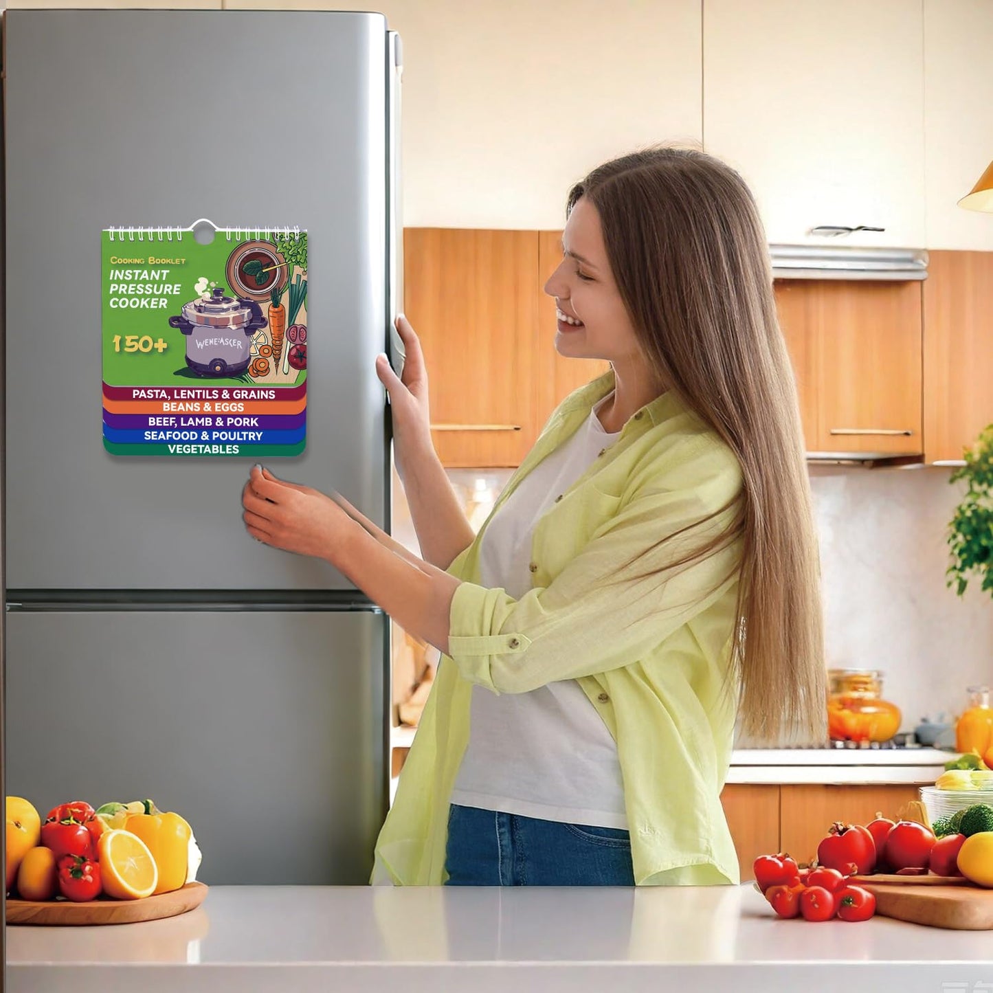 150+ Foods Instant Pot Magnetic Cheat Sheet Magnet - Instant Pot Accessories, Pressure Cooker Cooking Guide, Quick Reference Instapot Cookbooks, Kitchen Gifts for Women