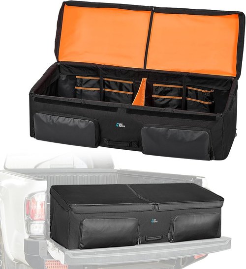 JOYTUTUS Truck Bed Cargo Organizer - Easy Access Storage Bag for Groceries & Golf | Durable Design