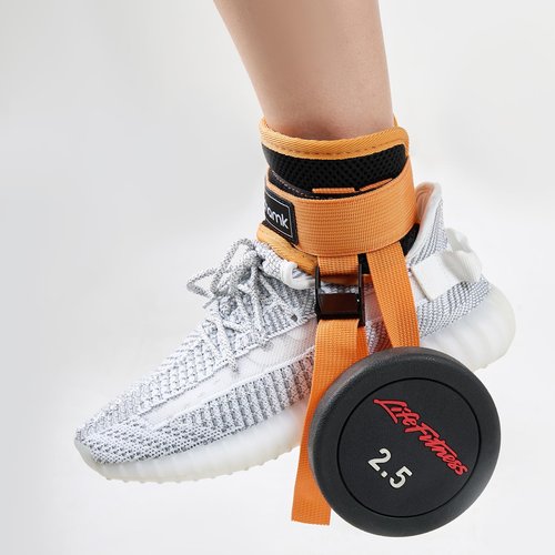 Dumbbell Foot Strap Tibialis Trainer Feet Dumbbell Attachment Orange 1pc