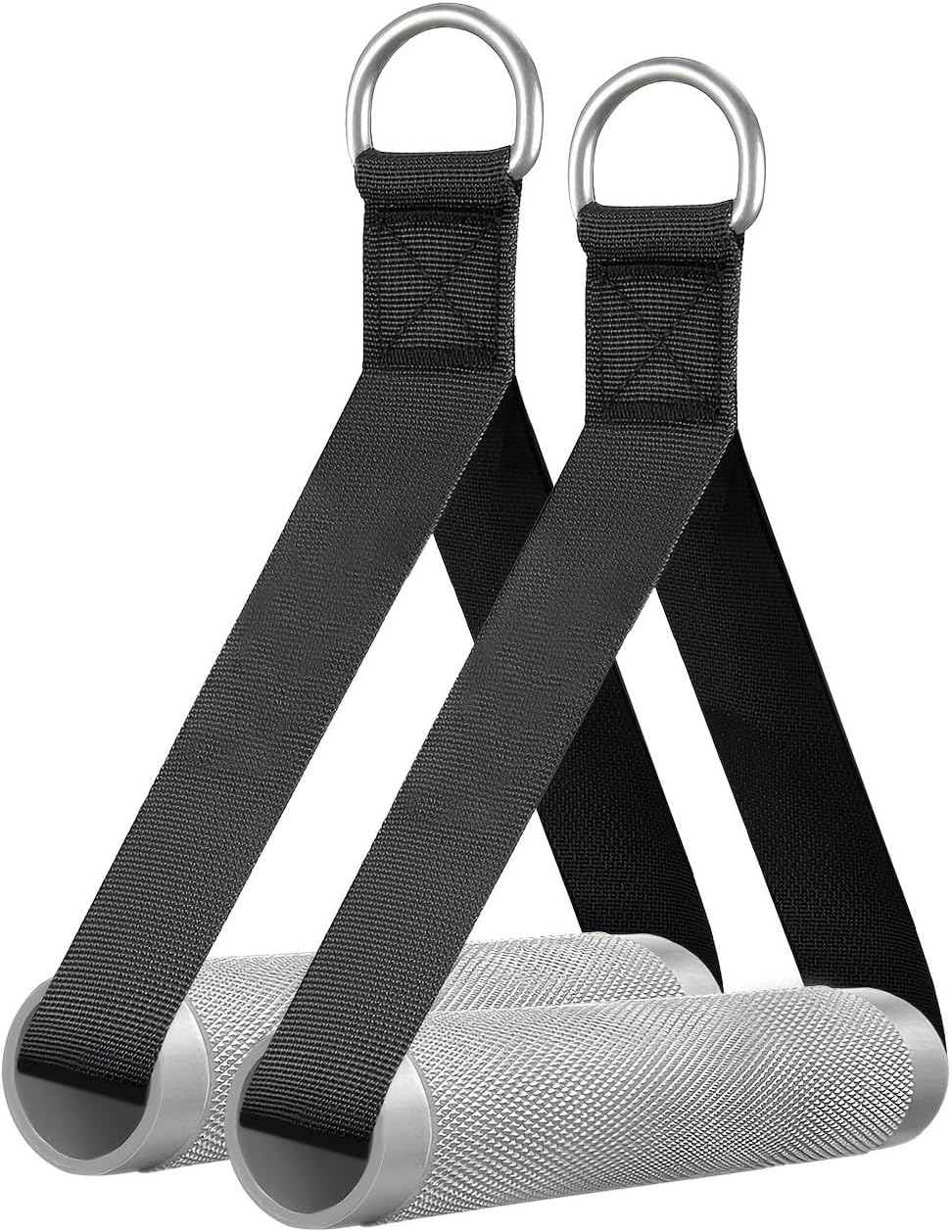 Skiennix Heavy Duty Exercise Handles - Aluminum Alloy Gym Attachments for Cable Machines | 2-Pack