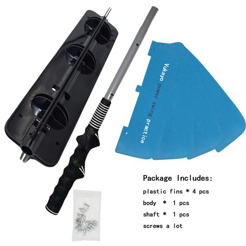 Vukayo Golf Power Resistance Trainer,Golf Swing Training aid Fan for Golf Power Swing (Blue)