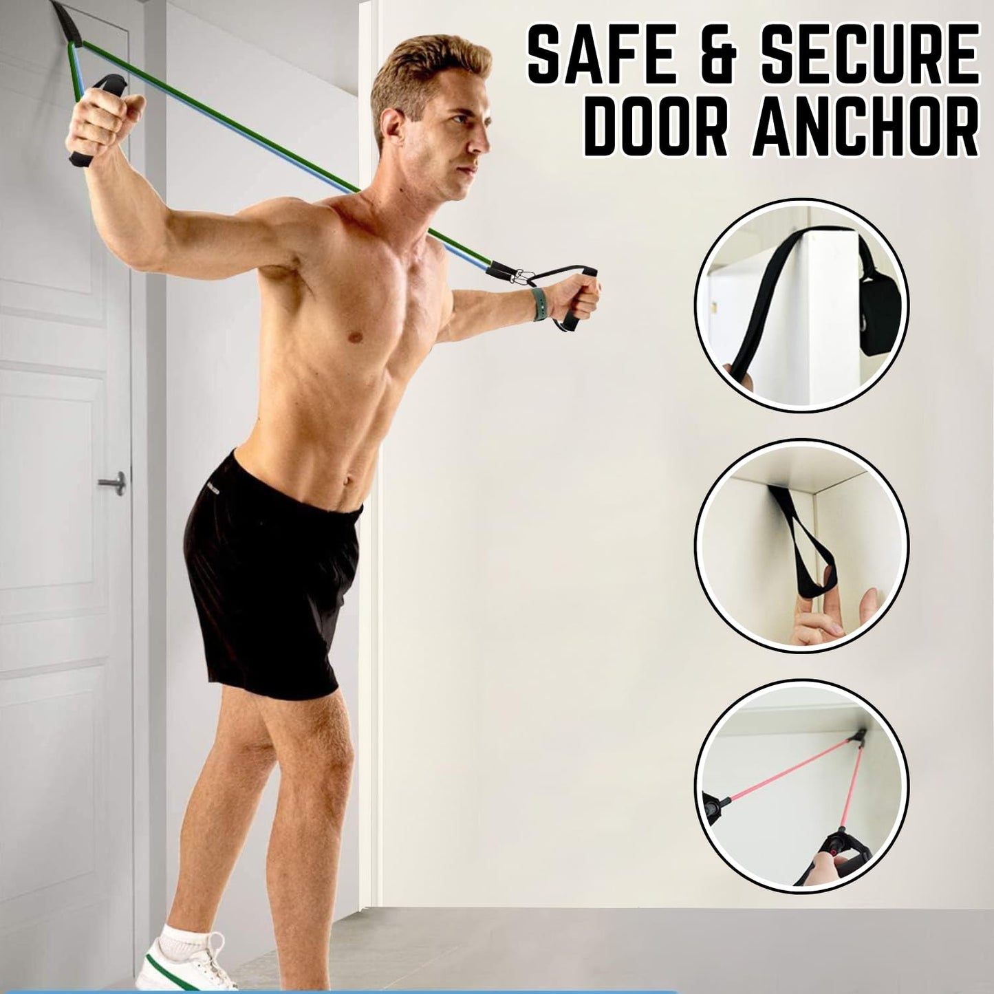 Pull Up Bands & Resistance Band Set – Ideal for Men & Women, Perfect Pull Up Assistance Bands, Strength Training, Workout, Body Stretching, Physical Therapy, Muscle Training