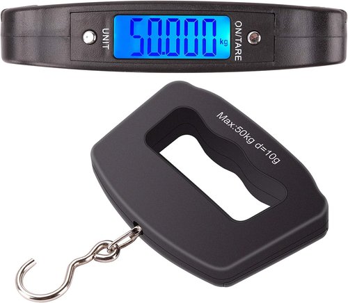 Kinstecks Digital Fishing Scale - 110lb/50kg Capacity with Backlit LCD | Portable Hanging Scale for Fishing & Hunting