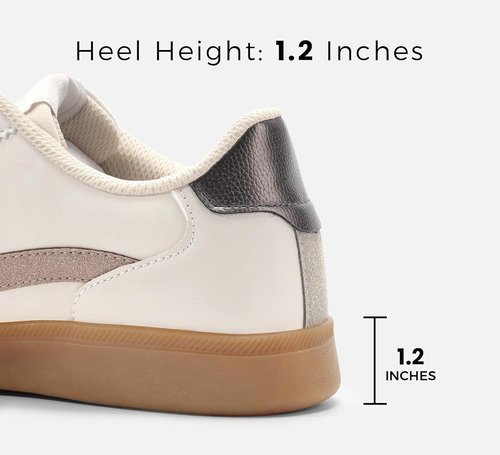 Lucky Step Women's Retro Fashion Sneakers - Classic Casual Non-Slip Walking Shoes for Comfort
