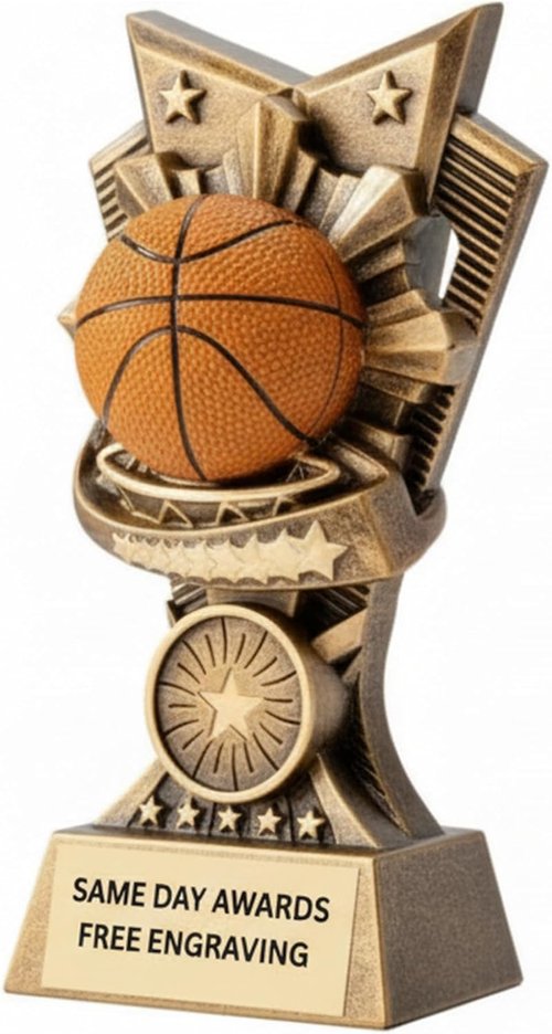 Champion V Sports Trophy - Custom Engraved 6-Inch Award for Youth & Adult Sports Teams | Perfect for Tournaments & MVPs