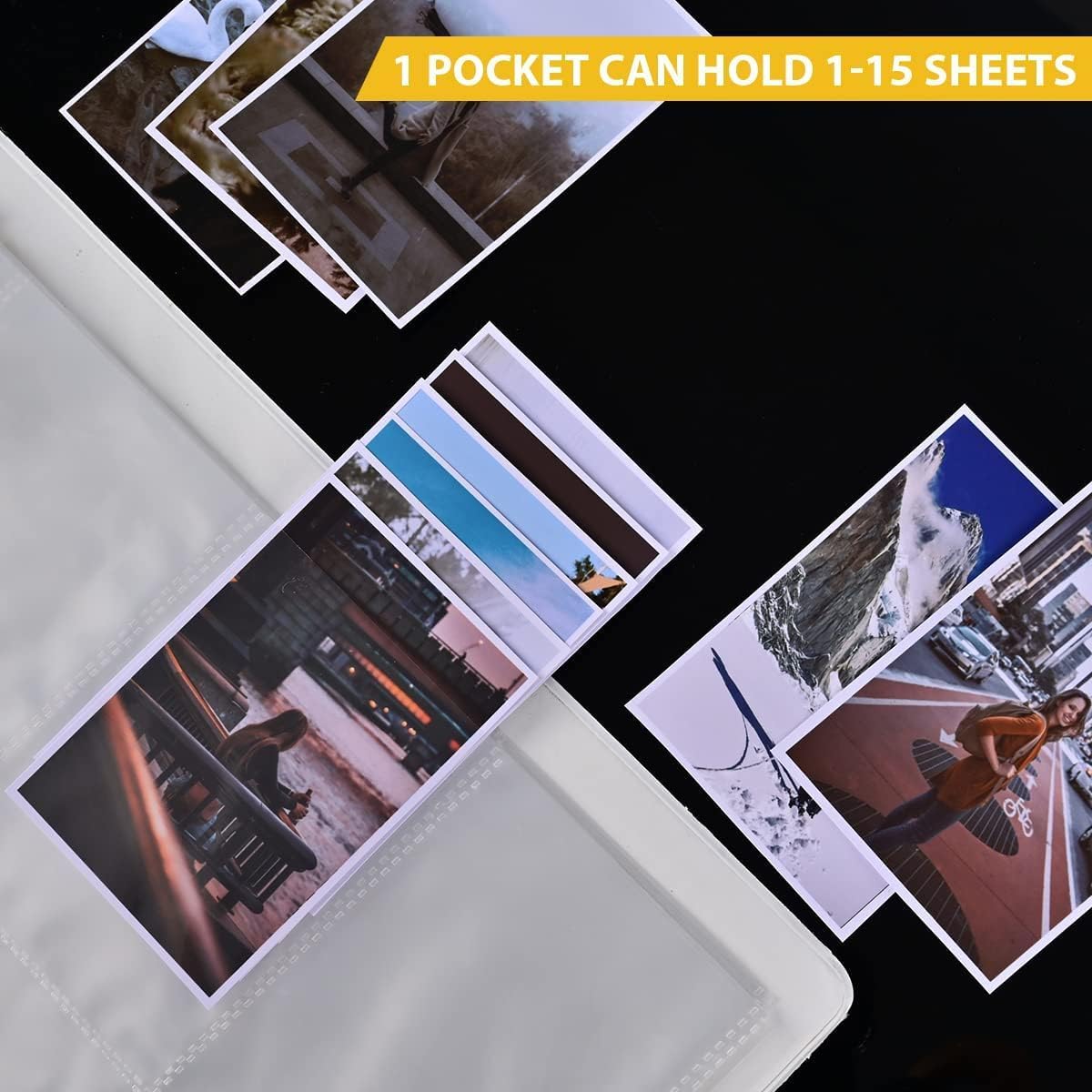 Skiennix 9 Pocket Page Protectors - 50 Pack Trading Card Sleeves for Baseball, MTG & Game Cards