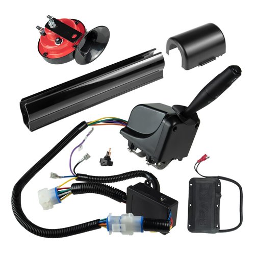 Shu-Ran Golf Cart Turn Signal Kit with Brake Switch Pad, Horn, 9-pin Plugs Wiring Harness, Upgrade Street Legal Plug & Play Light Kits for Club CAR DS EZGO TXT RXV Yamaha (12V)
