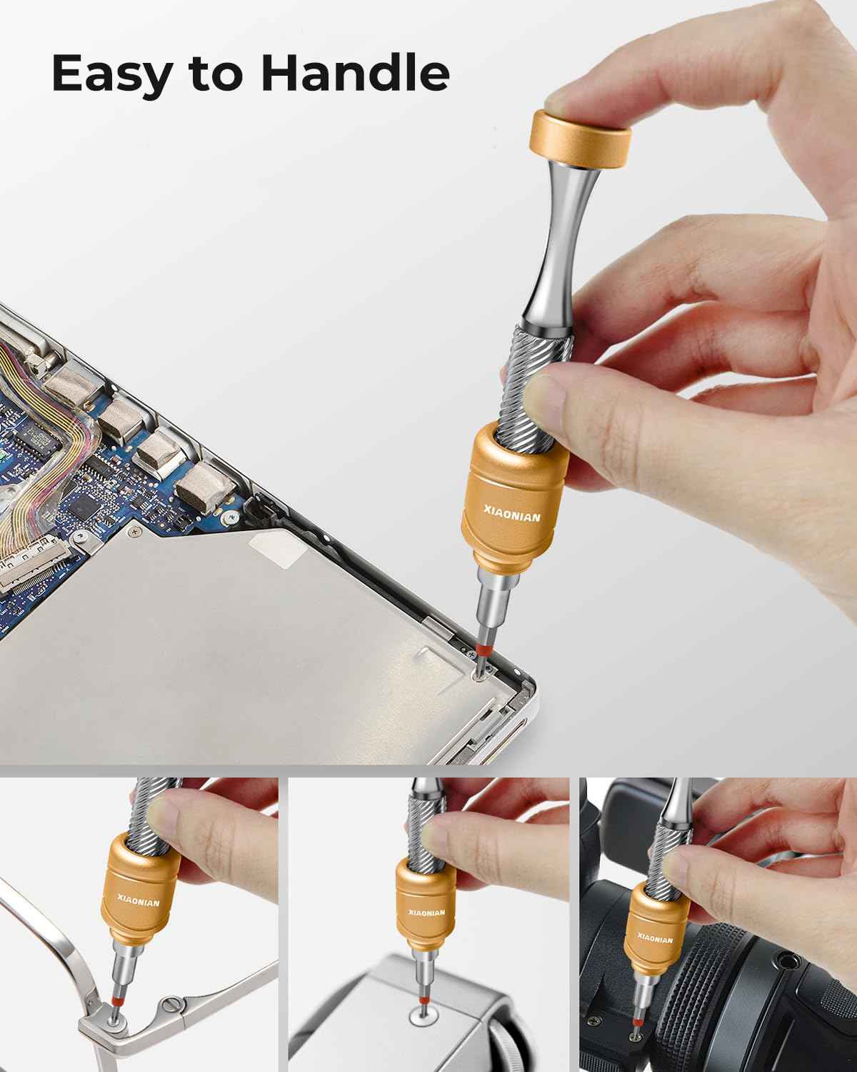 37 in 1 Precision Screwdriver Set XIAONIAN Mini Screwdriver,Small Screwdriver Set,Compact Micro Repair Tool Kit with Magnetic Tip 360°Spin,for DIY,Phones,Laptops,Watch,Eyeglasses,Small Appliances