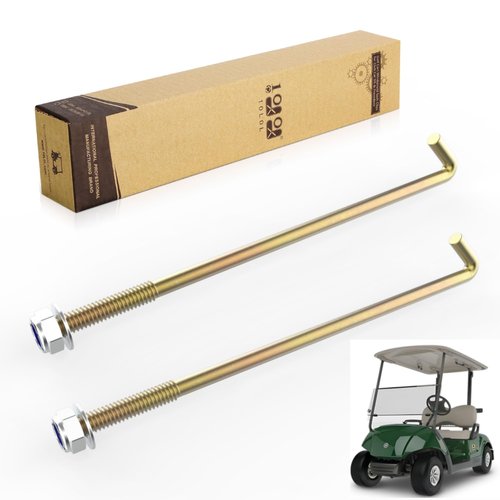 10L0L Golf Cart Battery Hold Down J-Bolt Kit for Yamaha G29, J-Hooks JW2-H2133-00-00 - Secure Your Batteries with Ease (12.5 inches)