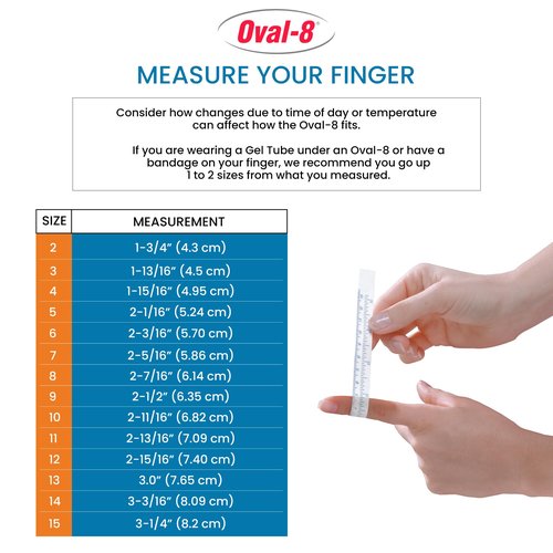 3-Point Products Oval-8 Finger Splint Size 9 (5 Splints)