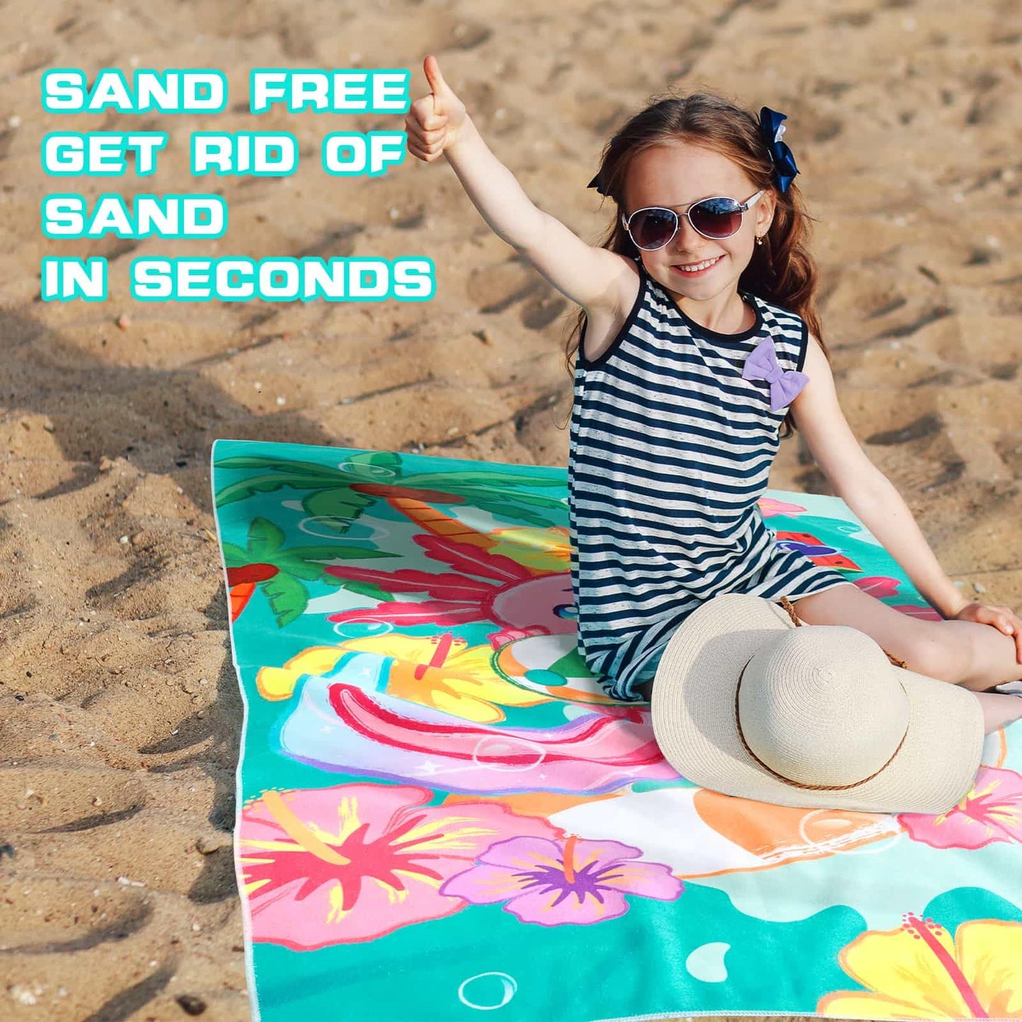 WERNNSAI Beach Towel for Kids, 30”x 60”Axolotl Quick Dry Sand Free Kids Beach Towel for Girls Personalized Beach Towel Pool Camping Travel Towel Soft Beach Blanket Bath Shower Towel