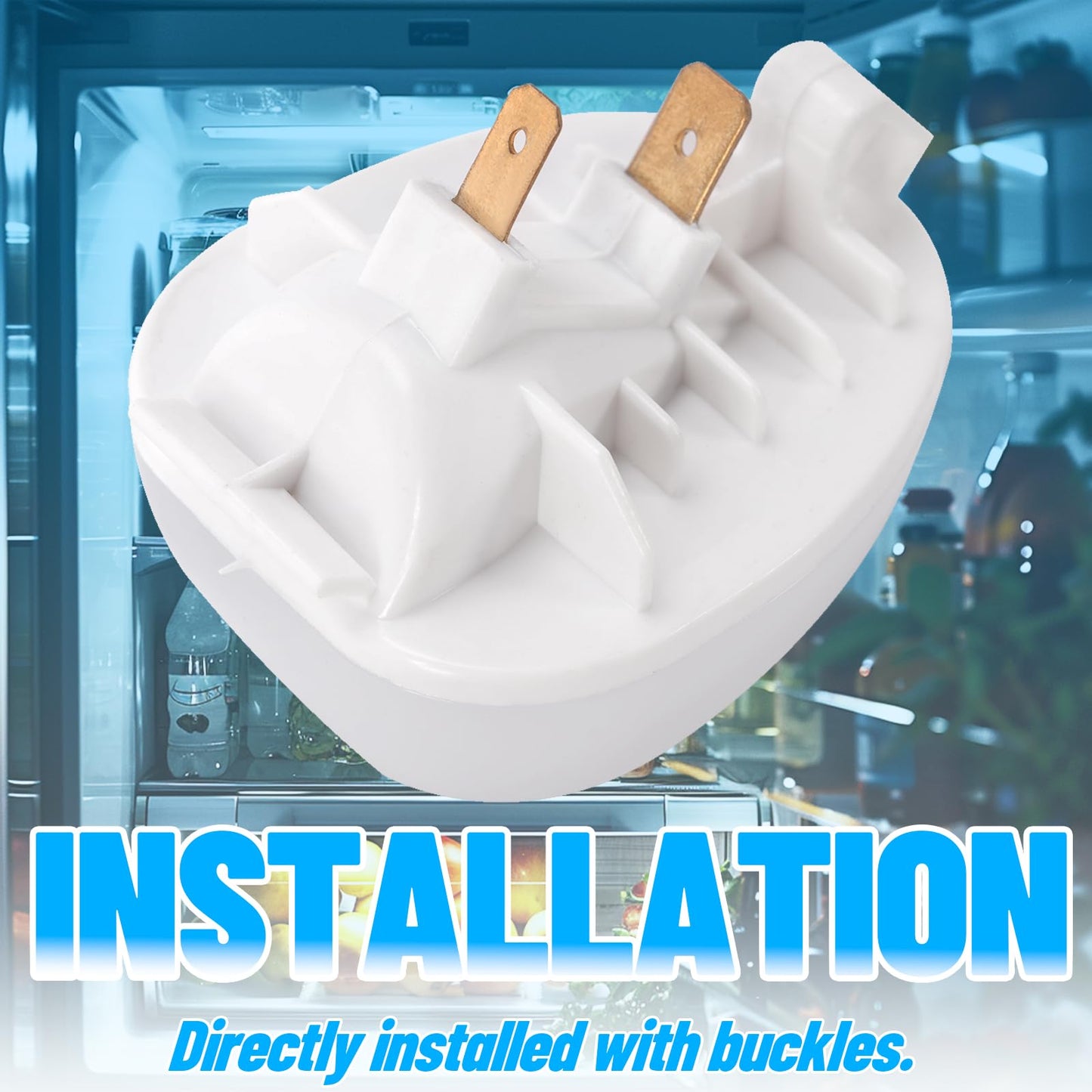 HECASA W11251749 Refrigerator LED Light Lamp Compatible with Whirlpool Refrigerator Replacement for W11549780 W11468934 W11520324 W11449273 Plastic - White Lens