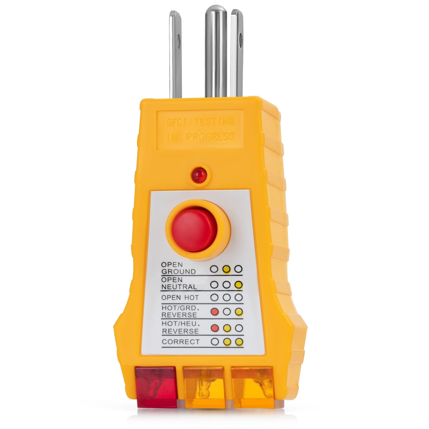 GAYA Grounding Outlet Tester Earthing for Grounding Products, Electric Outlet Testing Plug in, GFCI Test, Receptacle and Plug Testers, Circuit, Ground, GFCI Outlet, Socket Power Check