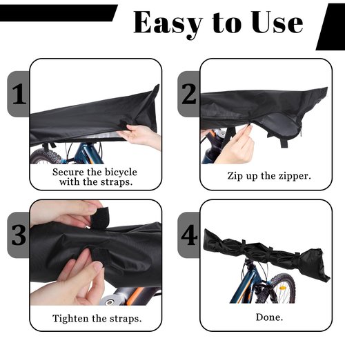 Ebike Handlebar Cover Bike Handlebar Cover Transport Protectors Protective Handle Covers for Bicycle Rain Covers Guard for Ebike Protection Rear Rack, Black