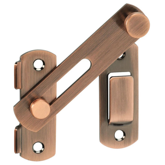 Alise 4 inch Flip Latch Gate Latches,Safety Door Lock for Barn Wood Fence Sliding French Doors,Heavy Duty SUS304 Stainless Steel Gate Hardware. Red Bronze,MS9500-R